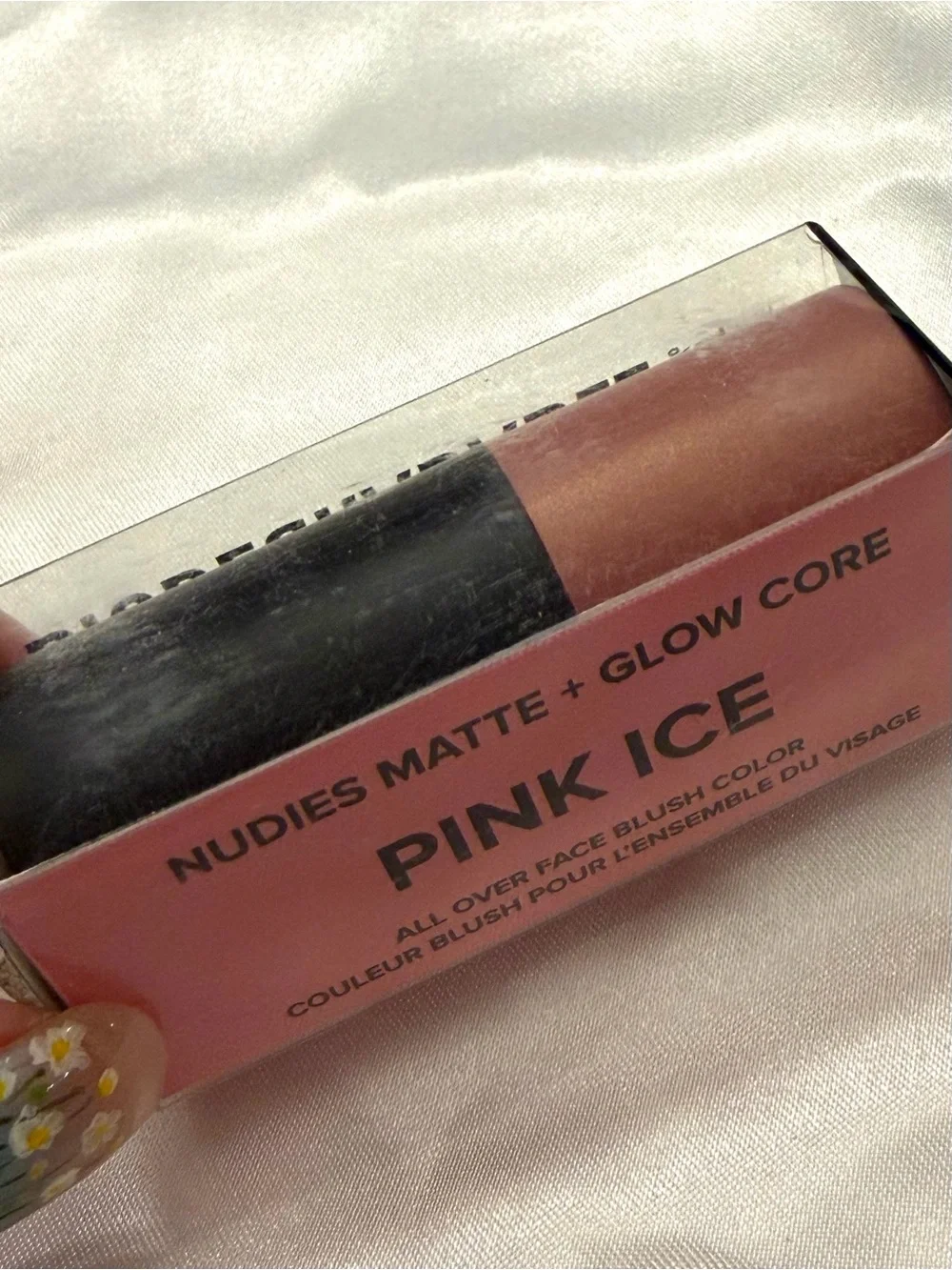 Nudestix Nudies Matte + Glow Core All Over Face Blush Pink Ice NEW